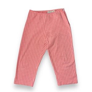 St. John’s Bay Coastal Grandma Plaid Cropped Pant preppy